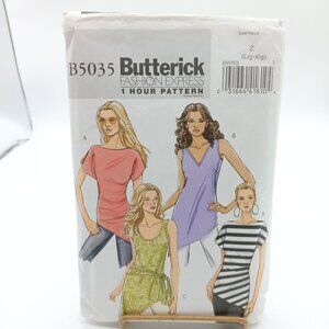 Butterick B5035 Fashion Express Sewing Pattern for Misses Tunics & Dresses Size